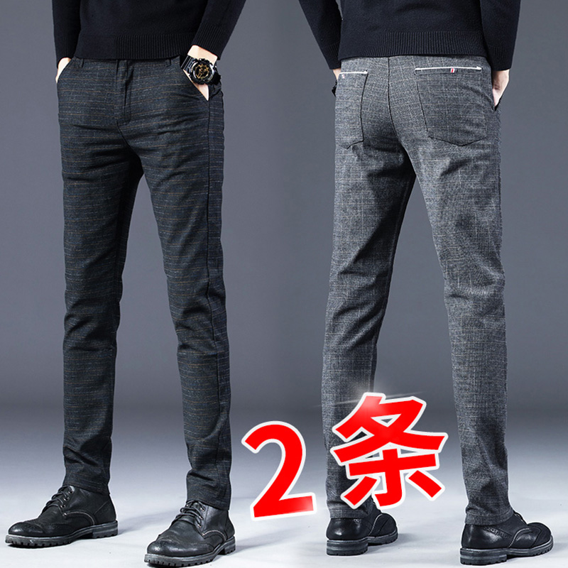 2022 Spring tides Men's casual pants Men's youth Han edition Body Straight Pants Man Trend Loose Pants Man