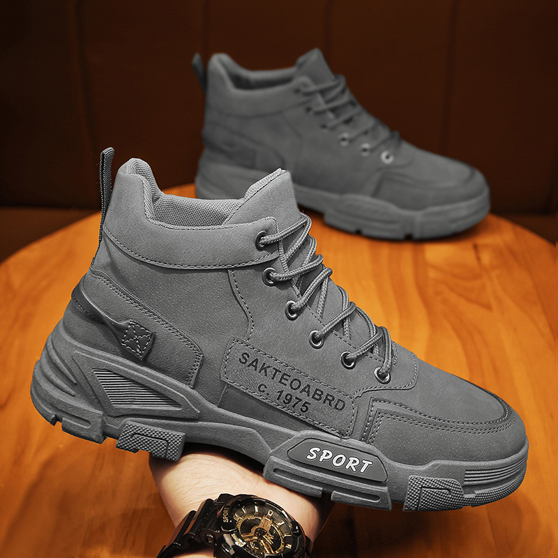 Martin boots men's tall autumn British style all-match casual work clothes shoes waterproof non-slip construction site labor insurance men's shoes winter