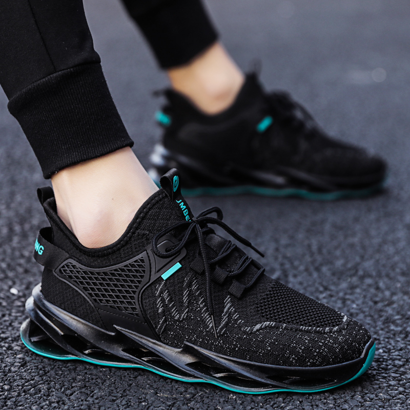 2022 new autumn men's shoes Korean version trend all-match mesh flying woven men's sports leisure running breathable tide shoes