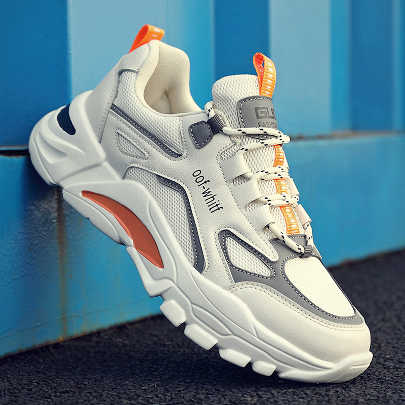 2022 new summer men's shoes trend all-match youth breathable sports leisure running ins dad tide shoes