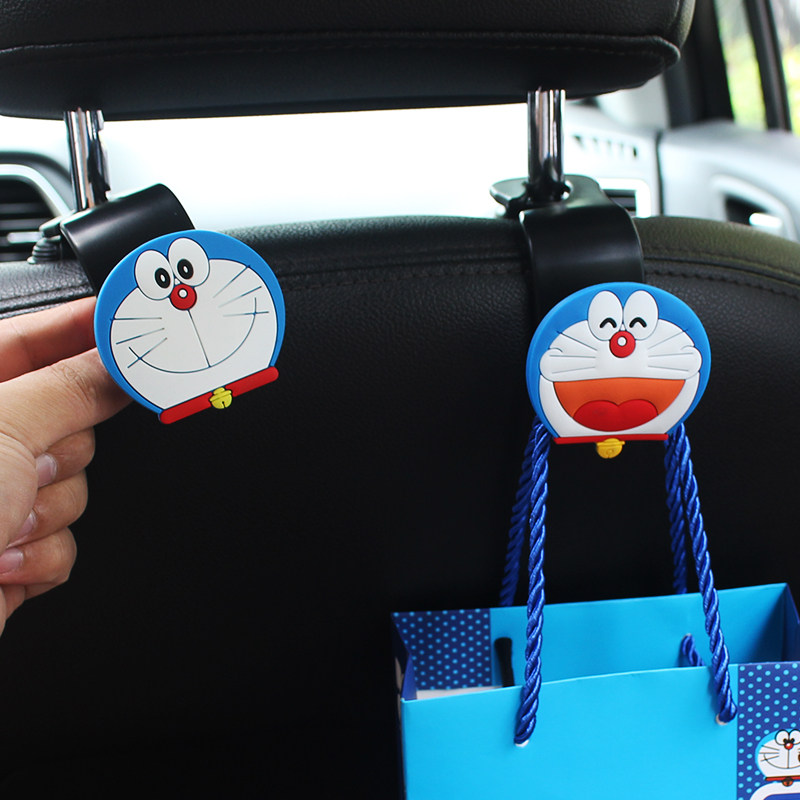 Car seat back hook rear rear seat hidden hook multi-function car interior cartoon storage hook car accessories