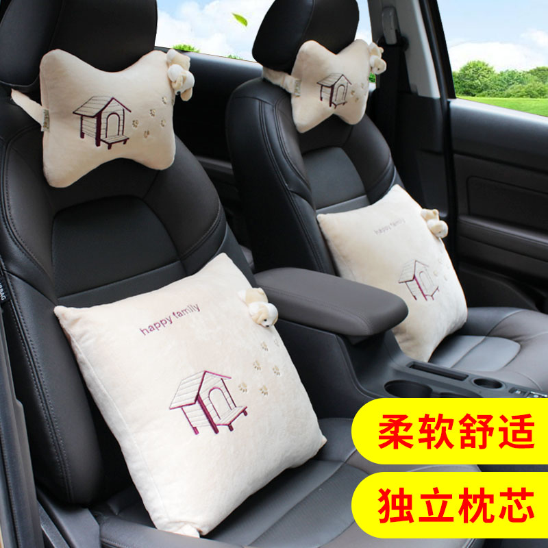 Cartoon plush neck pillow pillow for automobile cartoon pillow pillow pillow on soft car inner cushion pillow interior