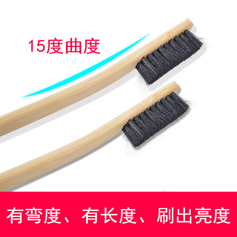 Pig Hair Long Handle Brushed Bamboo Shoe Brush Pig Mane Brushed Washing Shoes Laundry Soft Hair Soft Hairbrush Bamboo Handle Cleaning Brush Industrial Brush