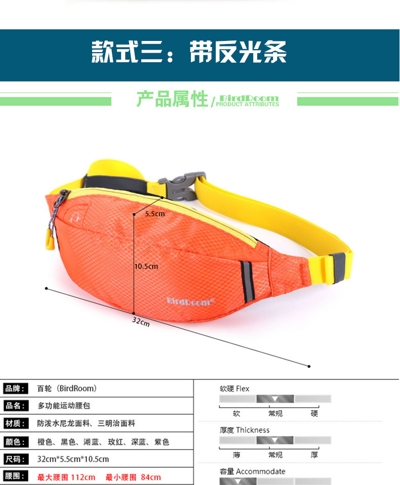 BirdRoom mini eo túi nam không thấm nước thể thao vai ngực túi nữ đa chức năng chạy túi túi Messenger thủ quỹ túi túi đeo bụng giá rẻ