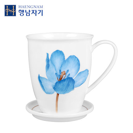 HAENGNAM Han Guoxing south China blue of the four seasons is seems cover single CPU glair ipads porcelain cup common packing