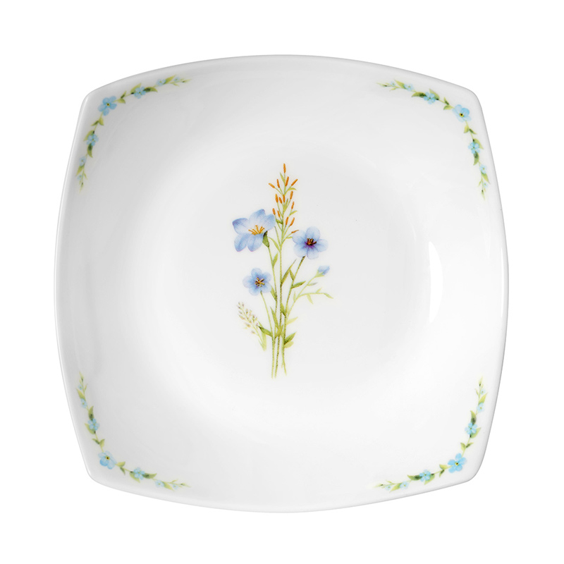HAENGNAM Han Guoxing 6.5 inch square south China says deep dish only 2 ipads porcelain tableware soup plate plate
