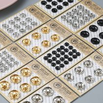 Invisible anti-walking light dark buttoned shirt small press buckle clothing metal snap button upscale button fastening with thin baby son snap