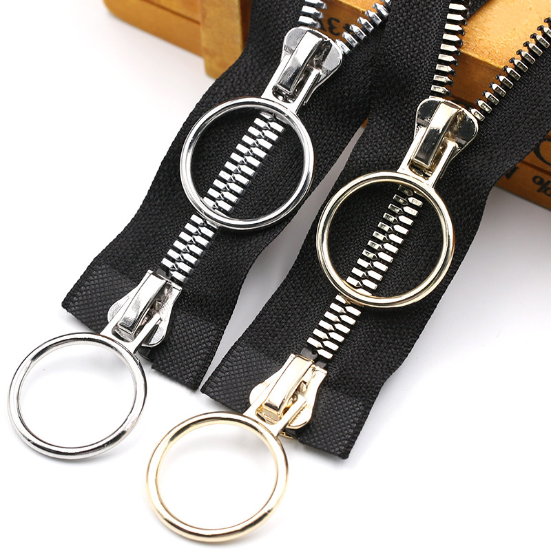 No 5 No 8 Resin black double head double open tail Black long zipper clothes jacket Down jacket luggage zipper accessories