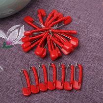 Épingles en plastique rouge Accessoires Diy Baby Mother & Baby Safety Pins Hands Chicher Baby Red Rope Diamond Knot Rope