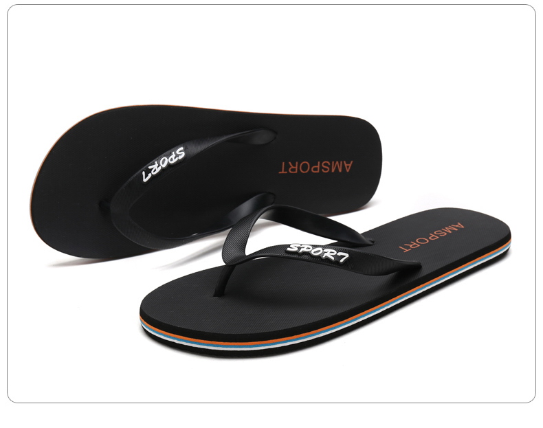 Mặt đất cách flip flops nam mùa hè dép chống trượt và dép cá tính Hàn Quốc phiên bản của xu hướng pinch ngoài trời giày bãi biển của nam giới thường