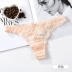 Châu Âu và Mỹ Pháp Thong Women Sexy Lace Hot Lưới Full Phối cảnh trong suốt Cutout Nail Brief T-Quần quan xi G-string