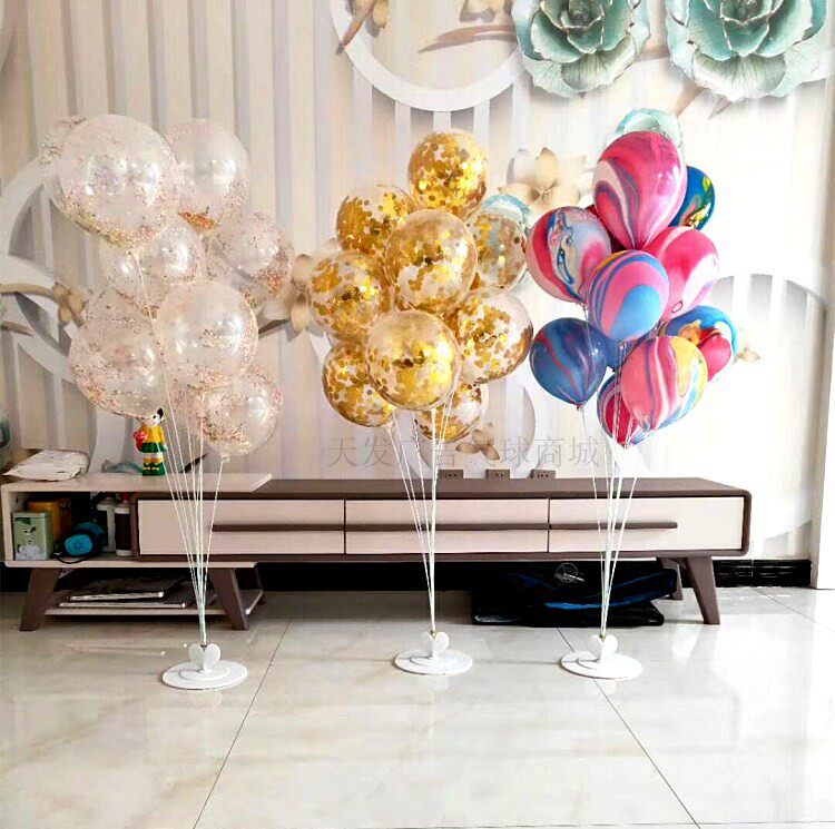 New Table Floating Balloon Bracket Tree Columns Detachable Birthday Cloth Wedding House Decoration Scene Arrangement Wedding items