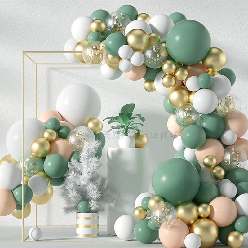 Net Red Apricots Color Retro Bull Oil Fruits Green Fresh Balloon Shop Opening Atmosphere Scene Arrangement Decoration Dress