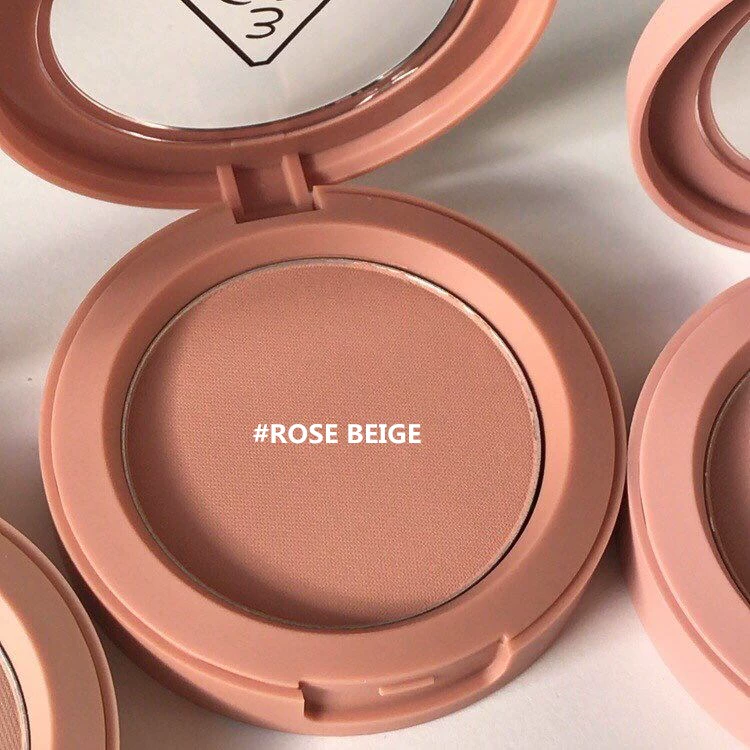 Spot Phấn má đơn sắc 3CE Hàn Quốc màu đỏ cam bẩn màu hồng trần màu be ROSE BEIGE / MONO PINK - Blush / Cochineal