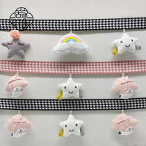 Childrens room decoration accessories New thousands of birdies Stars Curtains Lace Small Marbutterfly Knot Solid Cartoon Doll