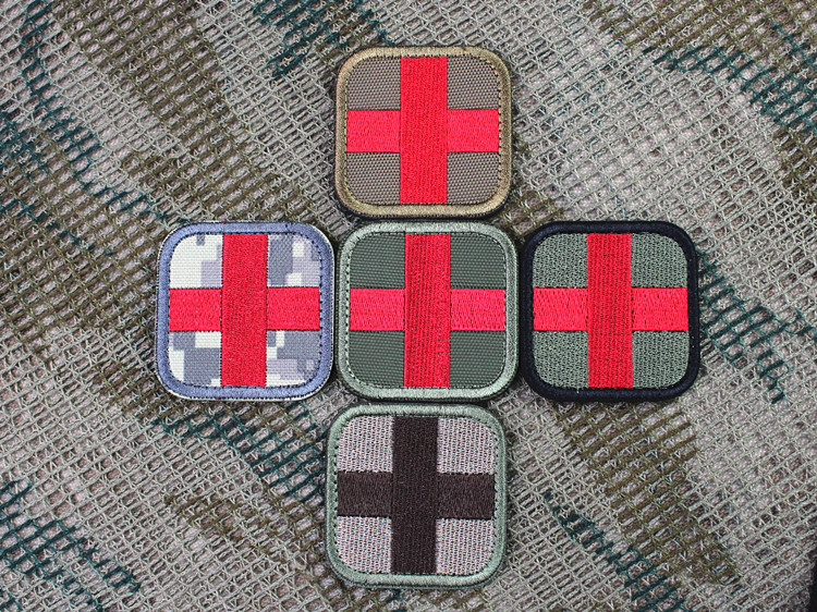 Năm miếng của cross dán cứu hộ y tế chữ thập đỏ dán armband tiêu chuẩn y tế y tế armband dán ma thuật miếng dán vải quần áo