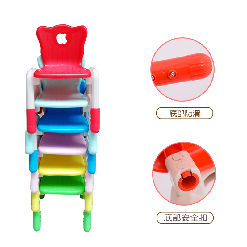 Ghế nhựa cho trẻ em ghế nâng nhà phân gấp mẫu giáo trò chơi bàn học và ghế trẻ em - Phòng trẻ em / Bàn ghế bàn ghế mầm non gấp gọn