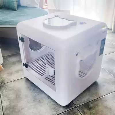 Gray Cat automatic pet drying box Household dryer Dog bath hair blowing cat small dog water blowing machine