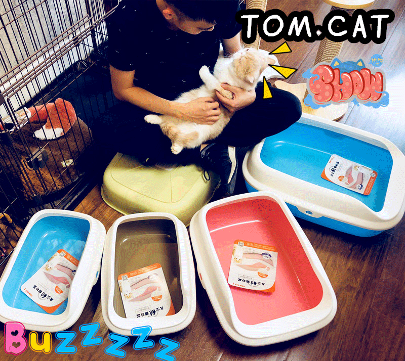 Semi-hermetic cat litter basin Increase number of cat sand basin Double cat toilet kitscher Deodorant Cat Basin Cat Toilet