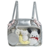 Capie & Kuri Оригинальная японская серебряная боль для девочек маленькая еда детская сумка 2D Bars Студент маленькая сумка