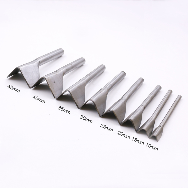 Old factory DIY belt cutting tool V type punching V character punching V Sub-beheaded tail punching tail chopping V angle chopping-Taobao