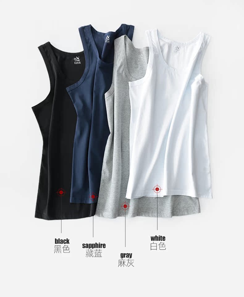Kangaroo vest nam cotton thể thao bó sát áo sơ mi cotton trẻ trung thoáng khí tự canh mùa hè bán áo lót nam