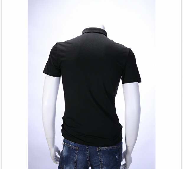 [Giải phóng mã bị hỏng] ve áo nam t 桖 nam cá tính dây kéo thêu màu rắn Áo thun polo mỏng Mu Yitize t shirt golf