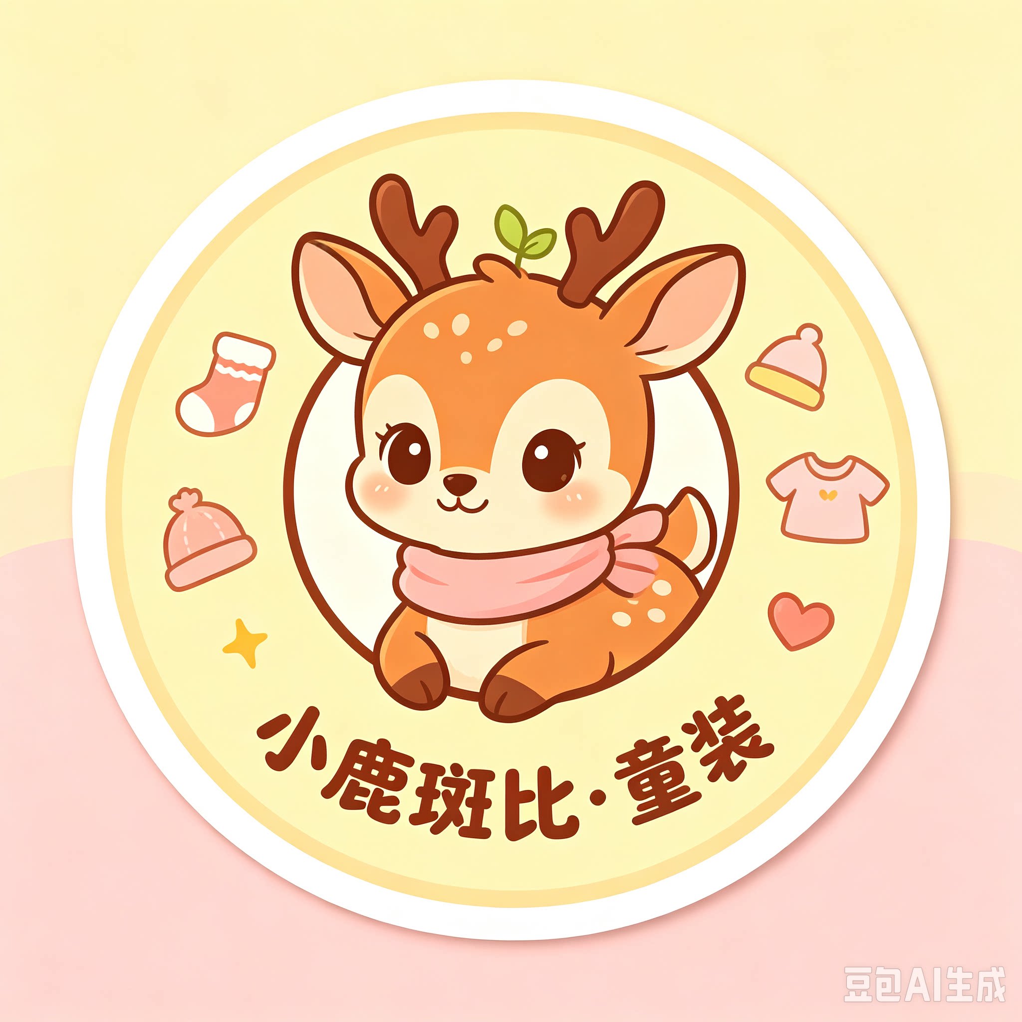 小鹿斑比童装店的LOGO