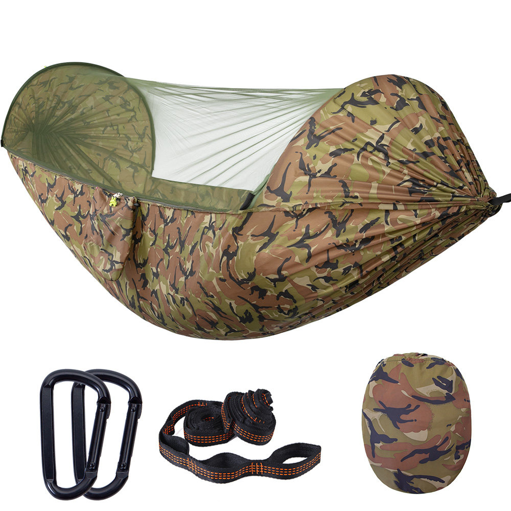 Automatic speed open mosquito net hammock outdoor shading camping anti - mosquito double room household swing