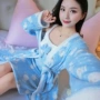 Đồ ngủ nữ mùa đông dày cộng với nhung flannel dài tay dịch vụ tại nhà mùa thu và mùa đông san hô lông cừu áo choàng ngủ áo choàng tắm gợi cảm đồ bộ mặc nhà