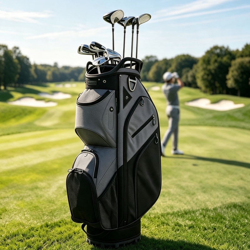 Bsegolf Golf Cart Bag Is Lightweight, Water-Repellent, 14-Compartment Club Bag, Multifunctional Golf Bag, and Can Be Embroidered with a Name