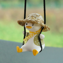 Car pendant goddess Net Red swing duck creative lady car interior decoration Car Rearview mirror pendant pendant