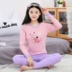 Quần áo mùa thu thiếu niên quần dài của phụ nữ cotton mỏng phù hợp với cô gái đồ lót nhiệt đồ lót học sinh trung học cơ sở áo len bông lớn trẻ em - Phù hợp với nóng lên