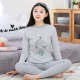 Quần áo mùa thu thiếu niên quần dài của phụ nữ cotton mỏng phù hợp với cô gái đồ lót nhiệt đồ lót học sinh trung học cơ sở áo len bông lớn trẻ em - Phù hợp với nóng lên