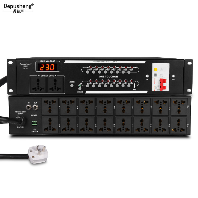 Dipsonic D416 Power Supply Sequencer Professional 16-way engineering with voltage display timing power management controller