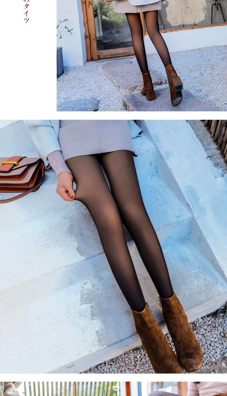 Người Nam Cực cộng với quần legging giả nhung thực sự qua tông màu da chân quần nữ mùa thu đông chống móc dày ấm áp. quần nữ đẹp