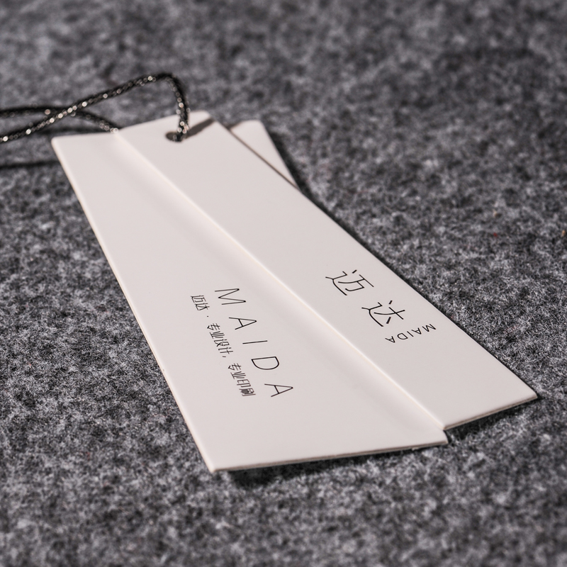 Clothing tag custom-made women's shaped thick paper card ...