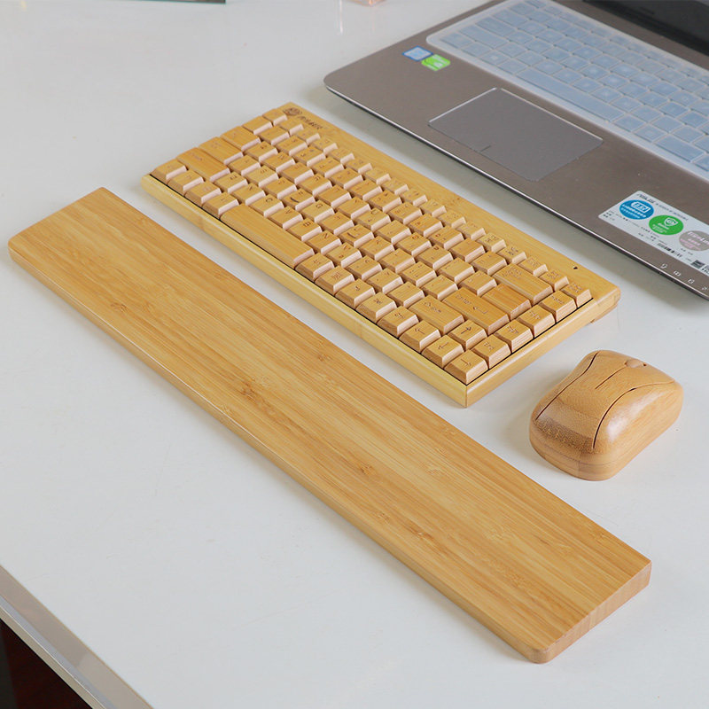 Mechanical keyboard hand tray Wooden mouse pad Wrist pad Hand pad Hand pad Computer 87-key keyboard Solid wood palm tray