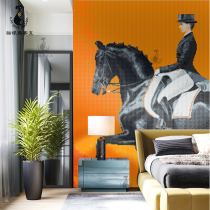 Cat Eye Glass Mosaic Puzzle Post-modern Tile Background Wall Custom Genguan Living-room Parquet Wall Collage