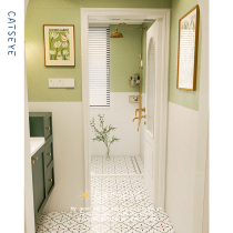 Cat Eye French Retro Toilet tile tile green bathroom wall tile toilet floor tile toilet tile floor tile