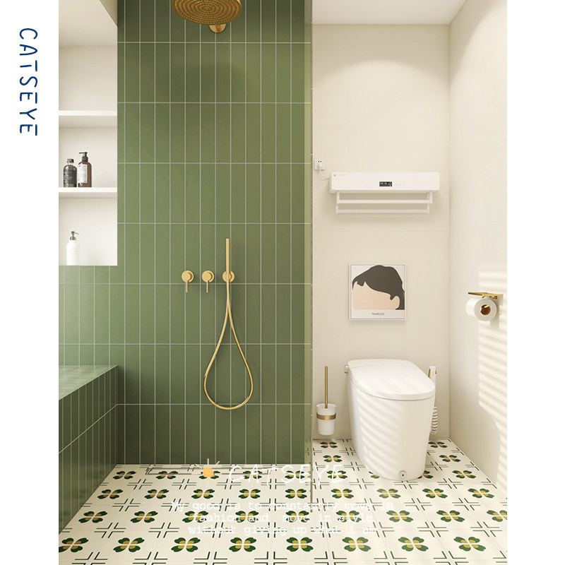 Cat Eye Morocco Toilet tile tiles Nordic green bathroom wall tile toilet kitchen balcony tile floor tile