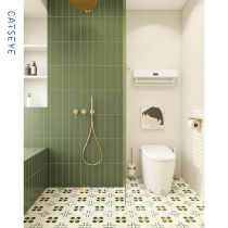 Cat Eye Morocco Toilet tile tiles Nordic green bathroom wall tile toilet kitchen balcony tile floor tile