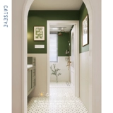 Кошачий глаз французский ванная комната микрокатушка мягкая легкая плитка ретро ванная комната ванная комната плитка туалетная настенная плитка балкон маленькая плитка