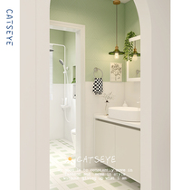 Cats eye French bathroom tiles small flower tiles fresh kitchen toilet wall tiles green bathroom toilet floor tiles