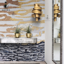 Cat Eyes Nordic Genguan Aisle Mosaic Fine Cut Painting Background Wall Living-room Bedroom Glass Ice Porcelain Jade Tiles