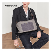  UNISOUL shoulder bag Canvas large capacity casual mens bag retro trend backpack mens bag messenger bag men