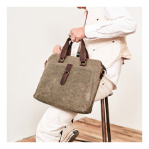  UNISOUL handbag mens casual canvas briefcase commuter mens bag messenger bag shoulder mens bag trend