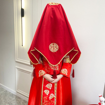 Bridal wedding red hijab Chinese wedding tassel veil Xiuhe suit red hijab high-end veil new embroidery