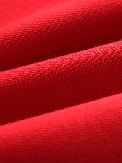 Pure Red Zodiac Year Men's Business Suit for Work, Slim Fit, Notch Lapel, Single-Breasted, Suitable for Hosting and Performances