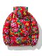 Bread coat hooded red bottom Northeast large flower printed cotton coat Chinese style Hanfu men's loose cotton coat cotton jacket